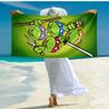 1pc Teenage Mutant Ninja Turtles Beach Towel, Comfortable and Thick, and Swimming/Bath/Picnic/Camping Towel, Suitable for Seaside Beaches