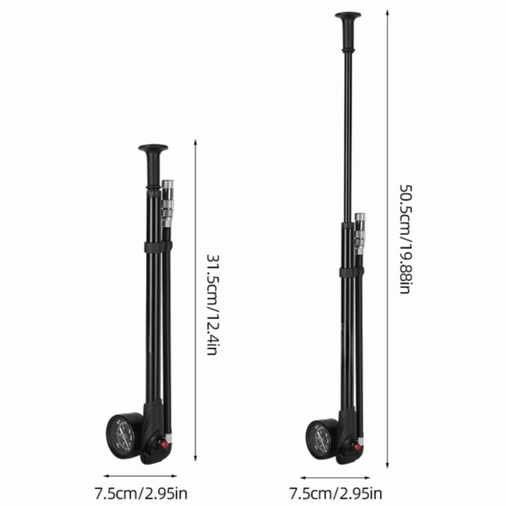 300 PSI Bike Suspension Pump with Gauge Bicycle Tire Pump Mountain Bike Shock Pump  for Front Fork