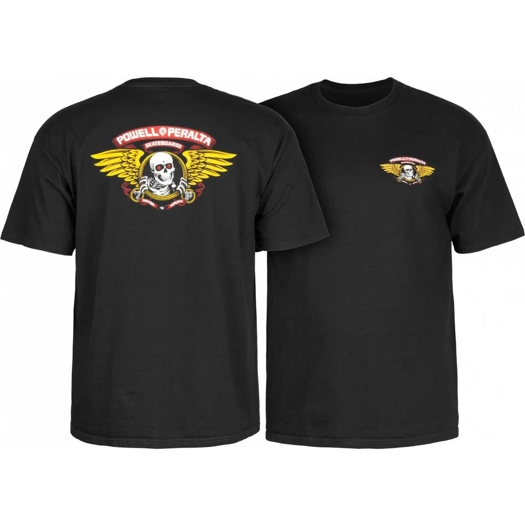 Classic White Winged Ripper Skate Cotton Graphic Unisex Summer Streetwear Short Sleeve Tee