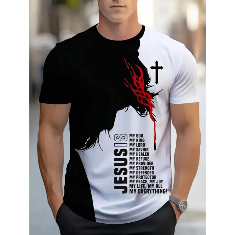 Short-sleeved T-shirt Printing Design, Personalized and Fashionable Short-sleeved T-shirt, Suitable for Daily Wear