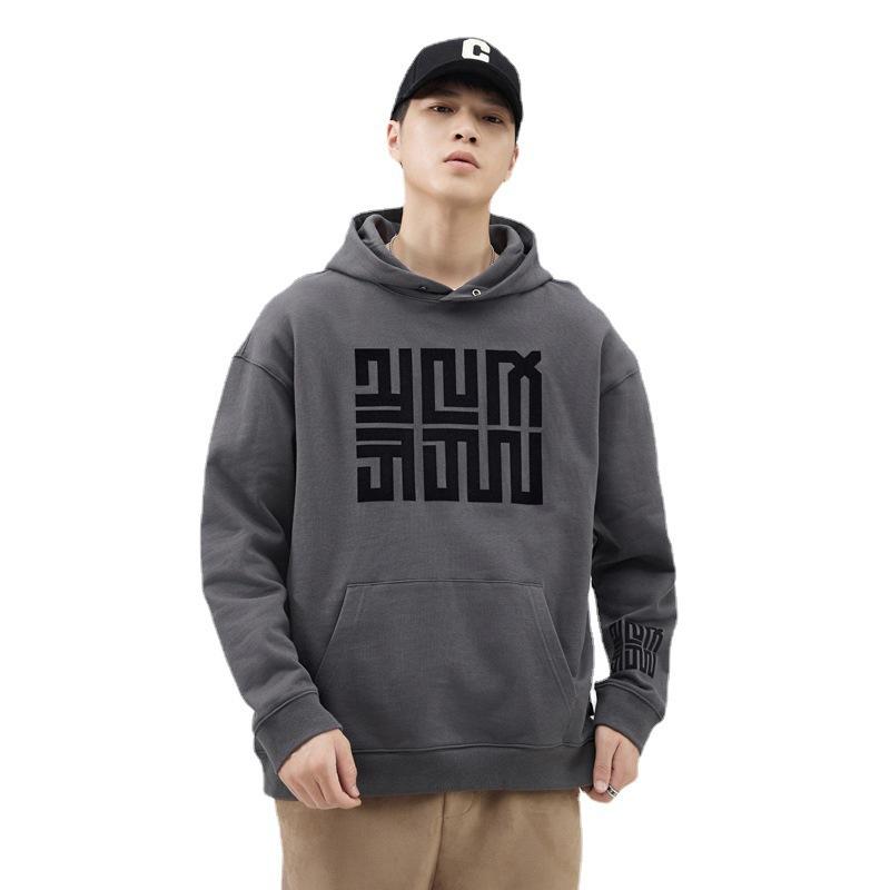 Осенний американский тяжелый свитер 40G мужской свободный большой — фото 6