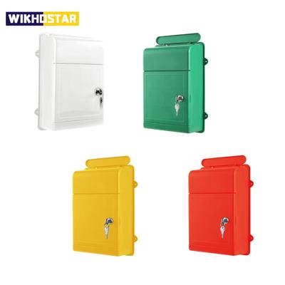Wall Mount Mailbox Postbox Newspaper Box Practical Letter Box Locking Mailbox for School Outside Community Street Outdoor