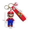 Anime Super Mario Bros Keychain Cute Cartoon Mario Luigi Car Keychain Backpack Keyring Ornament Pendant Gifts Unisex
