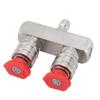 Dual Pressure Washer Nozzle Stainless Steel with 1/4 Quick Connect 2 Color Nozzle 2 In 1 Pressure Wa