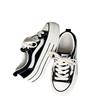 European 2025 New Leather Thick-soled Small Height-increasing Canvas Shoes Casual Fashion Single Shoes Comfortable Foreign Style Trendy Shoes