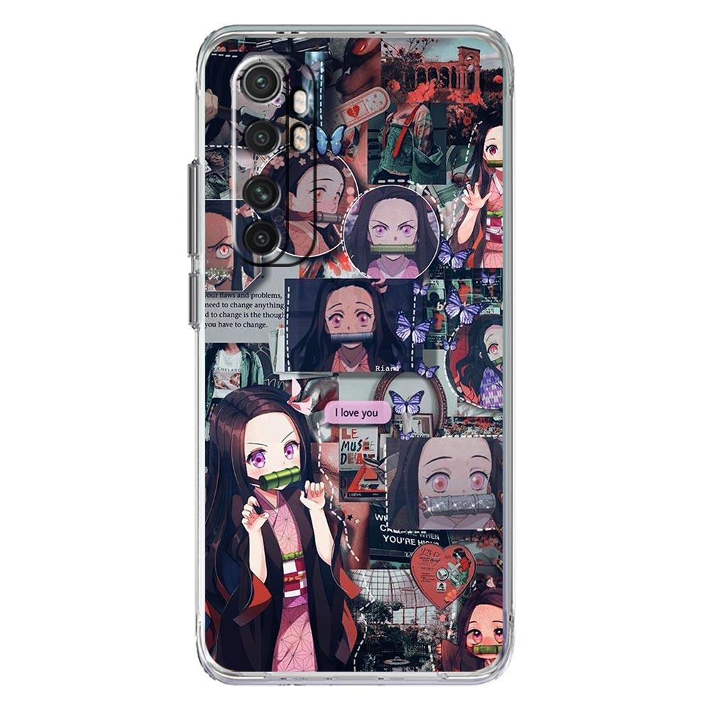 Kimetsu No Yaiba Anime Demon Slayer For Xiaomi Poco X3 NFC F3 M3 X4 M4 Pro 5G Phone Case Mi 11 Lite Ultra 11T 11X 12 11i Cover