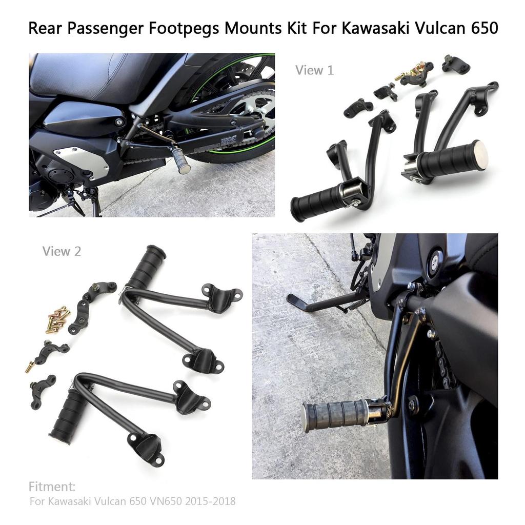 Rear Passenger Foot Peg Bracket For Kawasaki Vulcan 650 VN650 2015+ Black