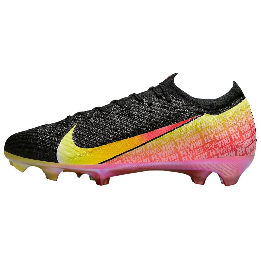 Nike Vini Jr. X Zoom Mercurial Vapor 16 Elite FG Vini Fly, Vini Voa Unisex Sneakers Black Green-Spark Soar IB2356-001