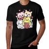 Cat Pile Gift Ball Kitten Cute Cats Kawaii Anime Playing Funny With Yarn TShirt Quick Dry Outdoor Sports TShirt