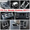 Stainless Steel Accessories For Skoda Kodiaq 2017 - Door Speaker Dashboard AC Air Window Lift Button Decor Panel Cover Trim