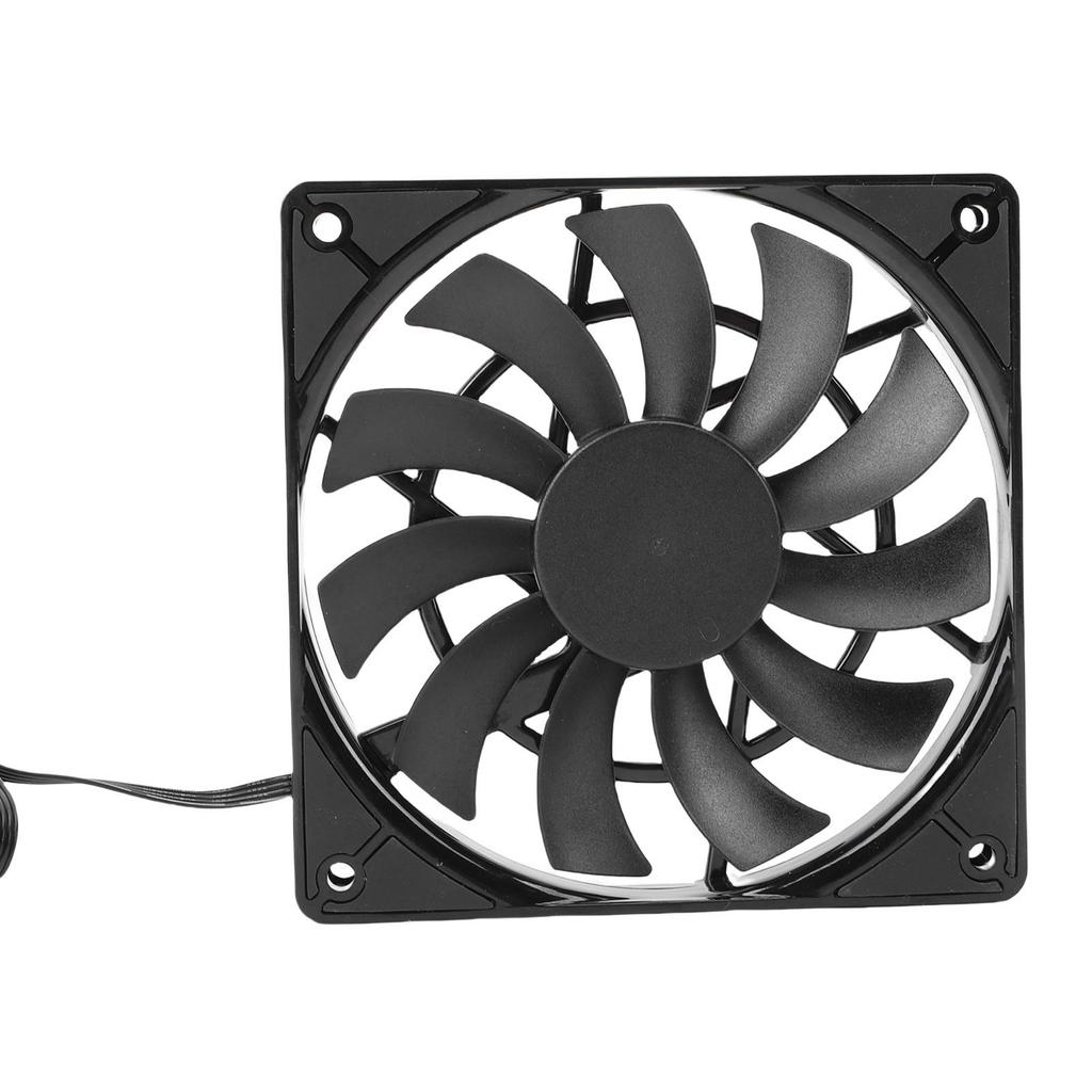 120mm CPU Fan Case Cooling Fan Low Noise 2500RPM Reverse Blade 4pin PWM Computer Fan Double Bearing Support Daisy Chain