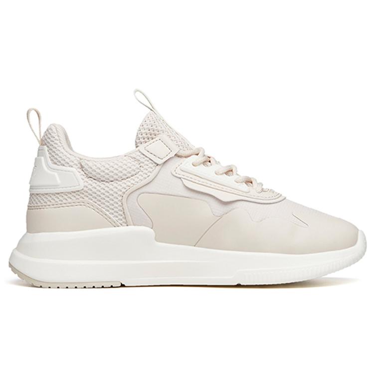 ANTA Casual Shoes Women's Low top Ivory White/Mud Gray 122138800-1