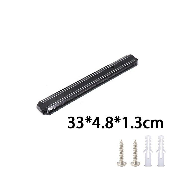 Kitchen Wall Mounted Magnetic Knife Holder Hardware Tools Absorbent Simple Multifunctional Shelf Plastic Stripe