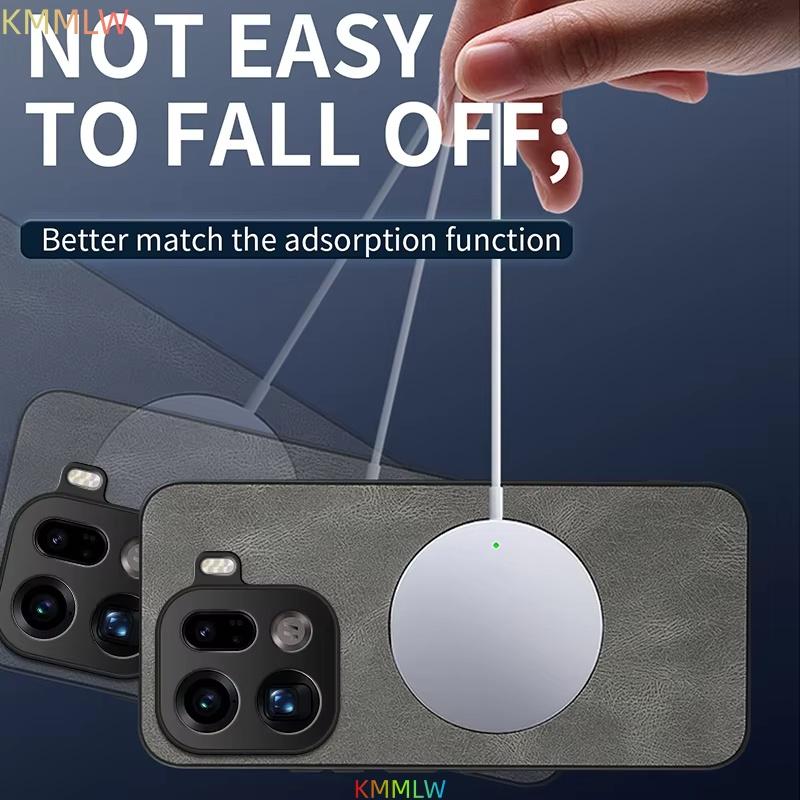 For OPPO Find X9 Pro Case Luxury Leather Skin Magnetic Magsafe Protective Back Cover For OPPO Find X9 X9Pro Phone Shell
