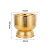 ZISIZ Stainless Steel Ice Bucket with Stand