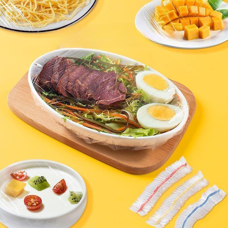 300pcs Plastic Wrap Covers Universal Wholesale Food Grade Household Fly And Insect Proof Refrigerator Leftovers Disposable Freshness Covers