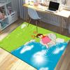 Girl River Carpet For Playroom Bedroom Living Room Sofa Home Decorkids Game Area Rug Nonslip Floor Mat