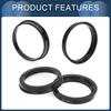 INFINAUTO Hub Centric Ring 54.1mm Inner Diameter 67.1mm OD Car Wheel Hub Ring ABS Plastic Black 4pcs
