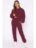 European Winter Women's Printed Hoodie & Pants Set