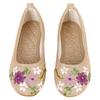 Cloth Shoes Women'S Single Shoes Ribbon Linen Breathable Embroidery Women'S Single Shoes Flat Heels Womens Flat Shoes Size 11