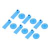 100Pcs Ear Tag Professional Livestock Blank Ear Tag for Pigs Cows Cattles Sheeps Blue
