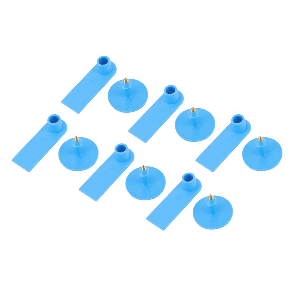 100Pcs Ear Tag Professional Livestock Blank Ear Tag for Pigs Cows Cattles Sheeps Blue