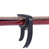 Professional Plastic Guitar Capo for 6-String Acoustic Electric Guitars, Portable Black Clamp Accessory