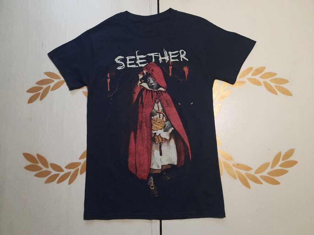Seether Band T-Shirt Black Unisex Cotton Tee All Size S -5XL BO485 Unisex T-Shirt