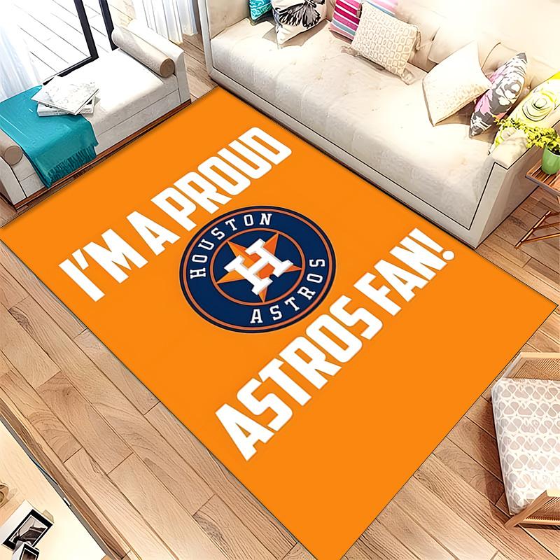 Houston Astros (28) Dywan Nadaje się do Salonów Sypialni Pokojów Komputerowych Jadalni Oraz Do Umieszczania Pod Stołami I Krzesłami Również Idealny Wybór Dla
