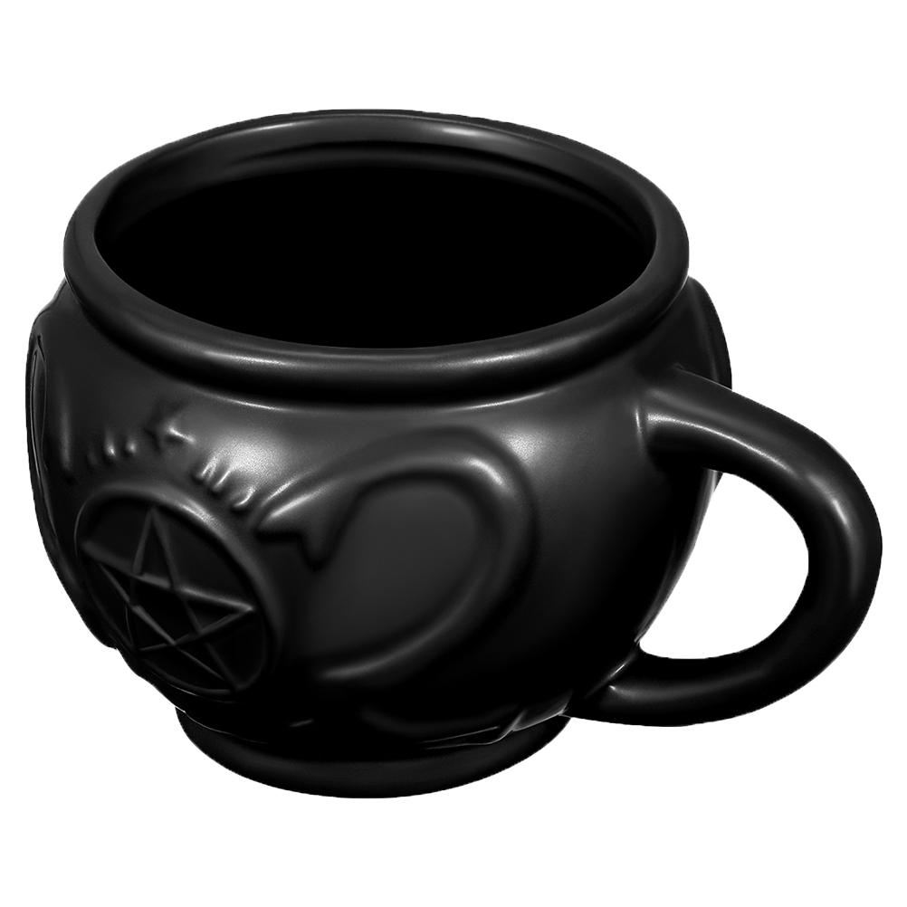 Black Witch Coffee Mug Ceramic Cup Halloween Unique Mugs Spooky Novelty Soup Cups Tea Ceramic Craft Dining Bar Witch Drinkware