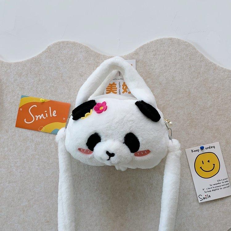 

Новая плюшевая кукла панда повседневный рюкзак личность милый мультяшный универсальный модный мессенджер темно-серого