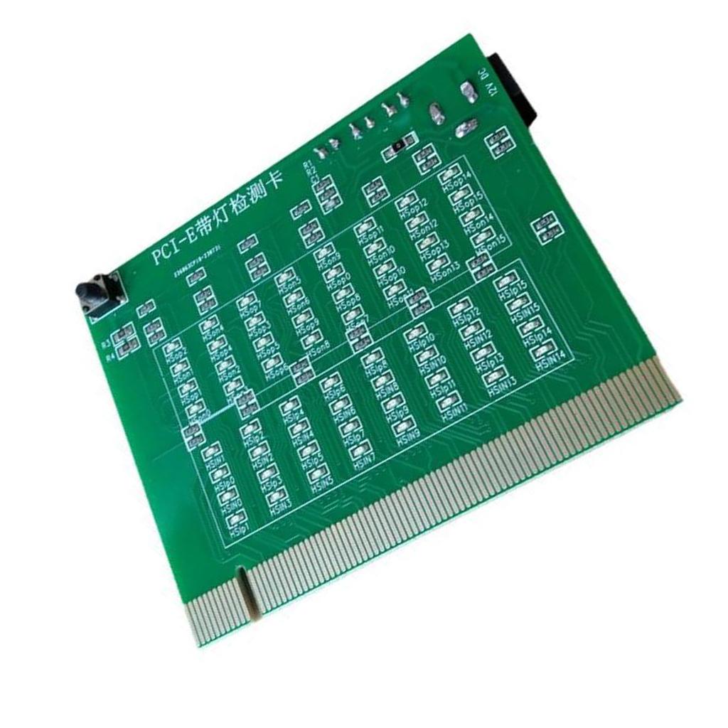 PCIE Slot Tester With Independent Power Supply Tester Card with Light For Computer Hardware Diagnostic Accessories