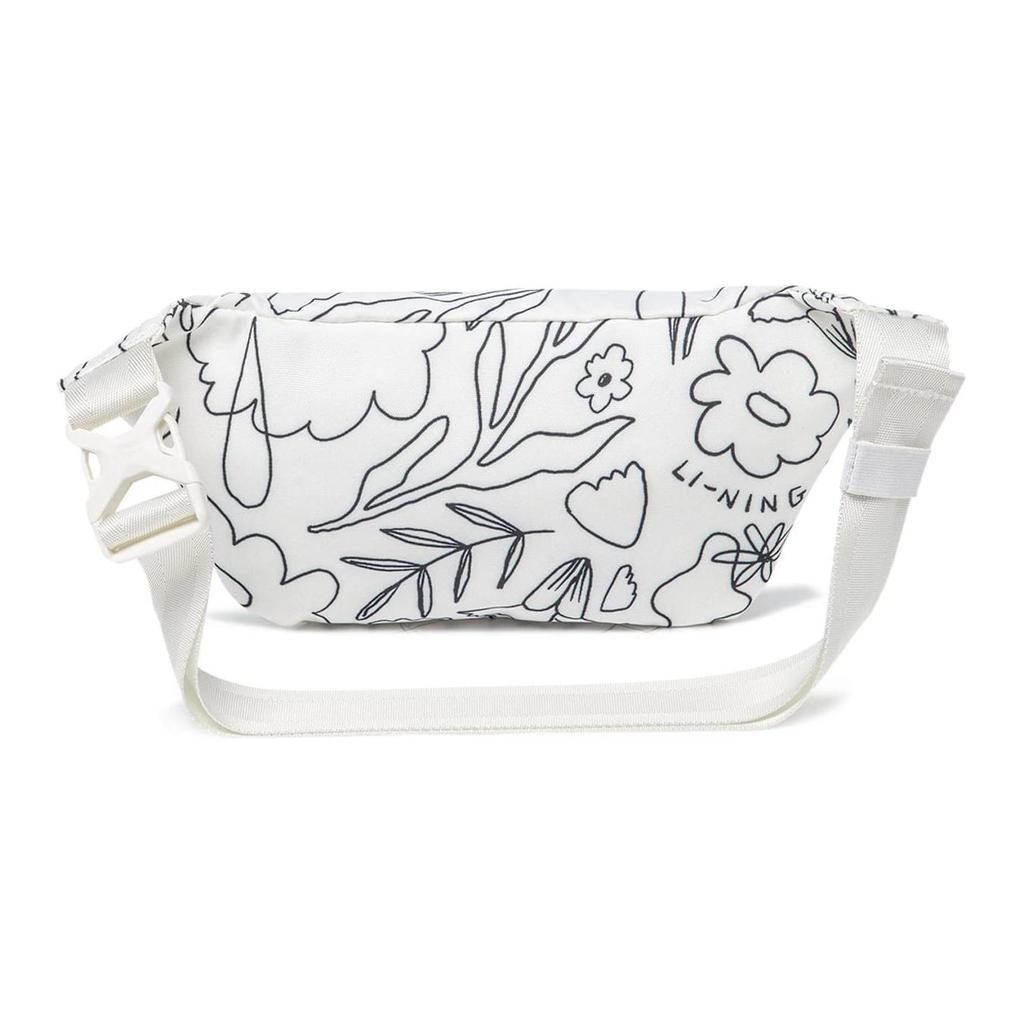 New LiNing Sports Life Collection Polyester Sling Bag, Fanny Pack Regular Unisex White ABDT185-2