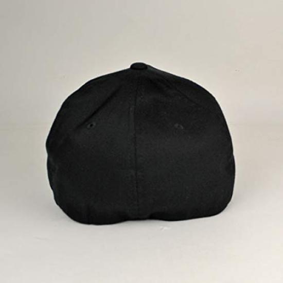 FLEXFIT Flexfit Twill Keps Hatt för Män och Kvinnor Djup Djup (Svart/Svart)