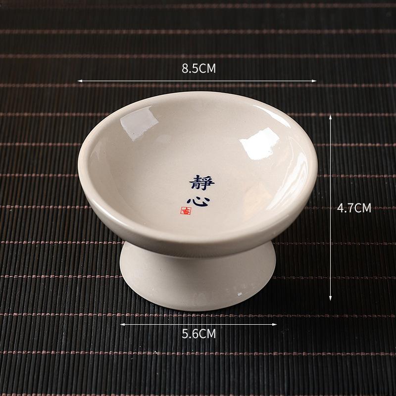 Chinese Mini Tea Fruit Bowl Snacks Cakes Dessert Fruit Plates Ceramic Tray Dried Fruit Plate Hotel Kitchen Dinner Table Decor