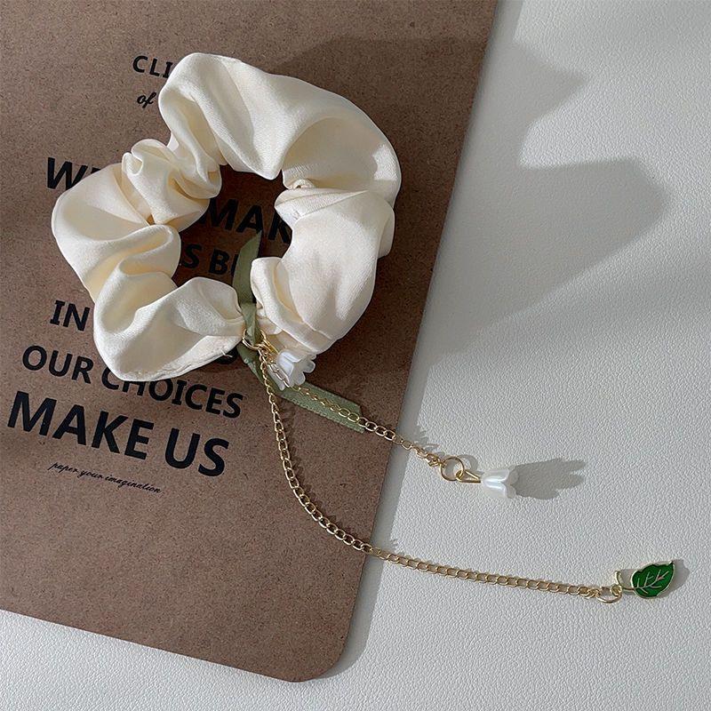 Lily of the Valley Bow Scrunchie – Mori Girl Style Hair Accessory
