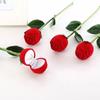 Boxes Velvet Display Pendant Necklace Engagement Flower Storage Box Rose Jewelry Gift Ring