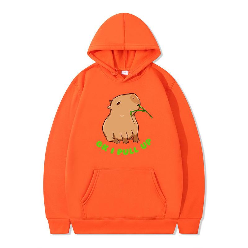 Autumn and winter animation funny hoodie men's and women's sweater hooded and velvet one piece