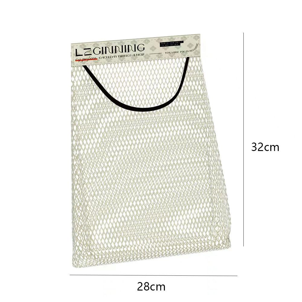 Reusable Kitchen Hanging Mesh Bag Polyester Storage Bag Kitchen Net Pocket