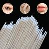 300 Pièces Ongles Bois Coton-Tige Bâtonnets Nettoyants Dissolvant Vernis à Ongles Outils d'Art Tête en Coton Bois Correcteur Manucure Outil Vernis à Ongles