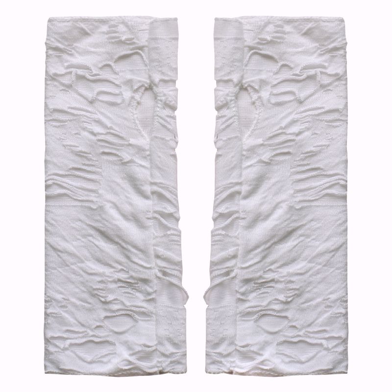 

Белые бинтовые дыры Готические панк Болезнь Прекрасные перчатки для девушки White