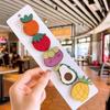 Charm and simple cute hair-keeping tool magic stickers cartoon for messy hair Children's fruit-shaped candy-colored postcard-style