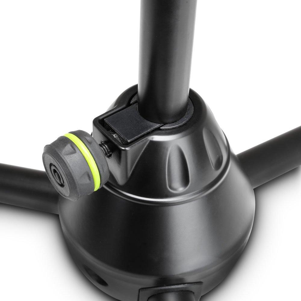 Gravity Microphone Stand, Short Boom, Two-Stage Boom, Tripod Base, Black, GMS4222B