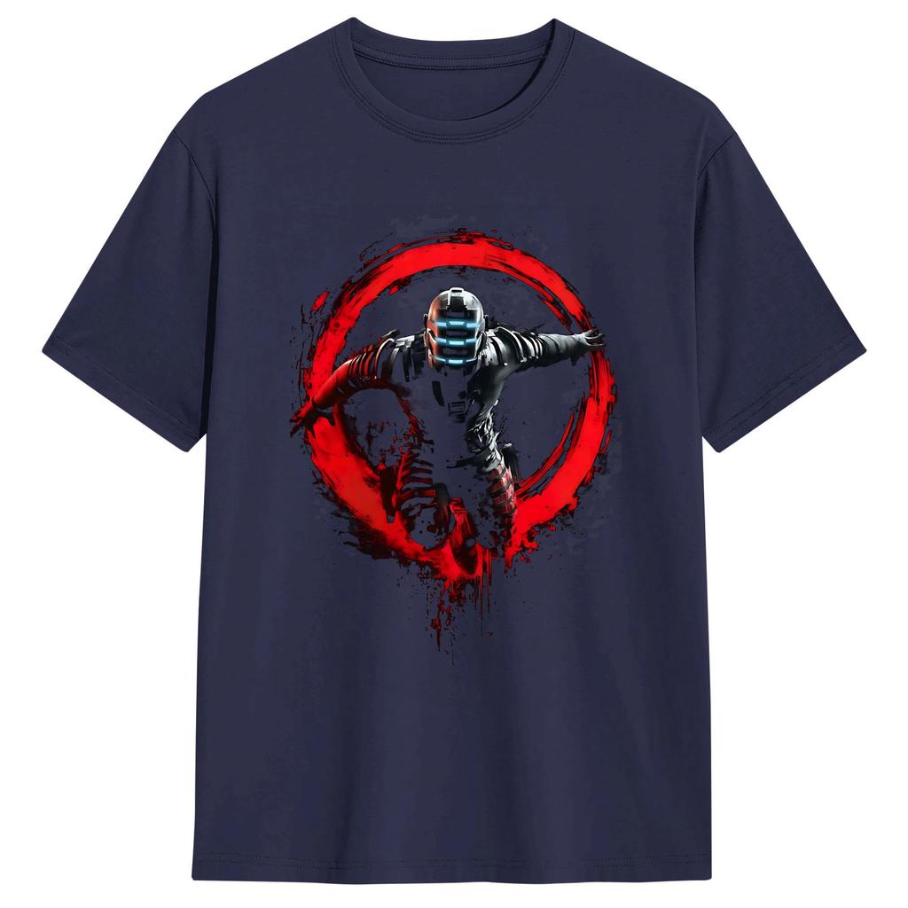 Dead Space RIG Engineer Of Ishimura TShirt Unisexs Cotton Tops Shirts Print Crewneck Short Sleeve