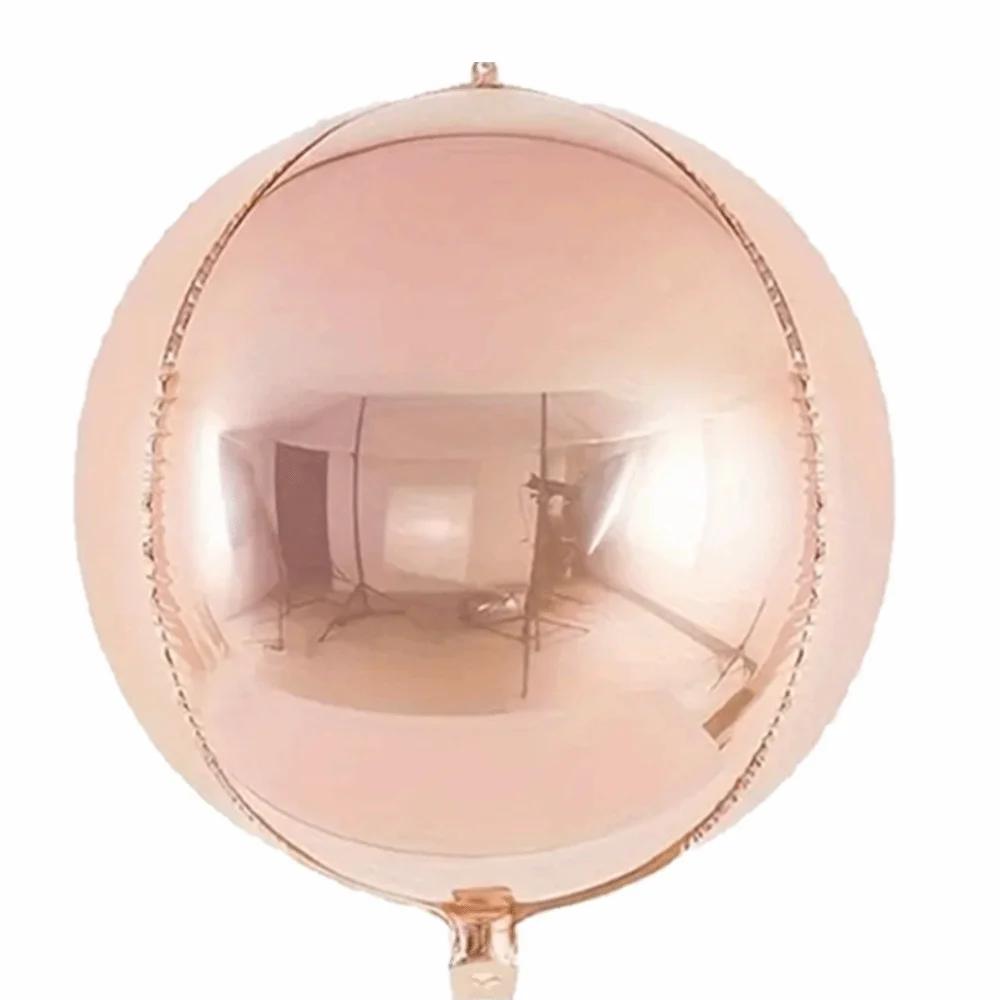 

Christmas Decor 50/60 Inches 4D Balloons Rose Gold Gold Foil Balloons Helium Balloon Holographic Metallic Balloons Photo Props 50 Inchs розового золота