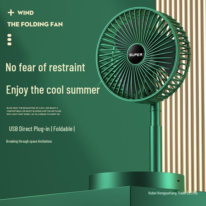 

Compact USB Foldable Fan for Desk, Office, Dorm, or Outdoor Use - Strong Wind Version White USB Plug-in