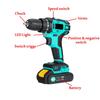 Brushless Electric Drill Cordless Hand Drill Mini Electric Screwdriver Rechargable Lithium Battery Drill with Chuck Tools 27pcs
