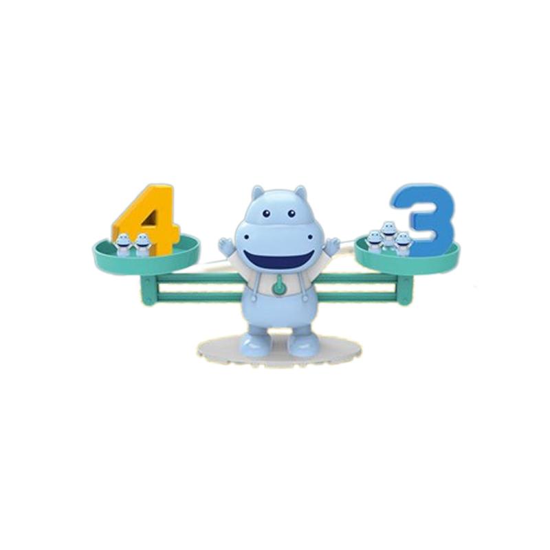 

Teaching Enlightenment Children Animal Digital Balance Educational Gift Toys Hippo