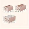 High qualityMinimalist Light Pink or Blue Storage Organizer Box with Elegant Bow - Multi-Grid Closet, Dresser, Dorm Organizer - Open Compartments for