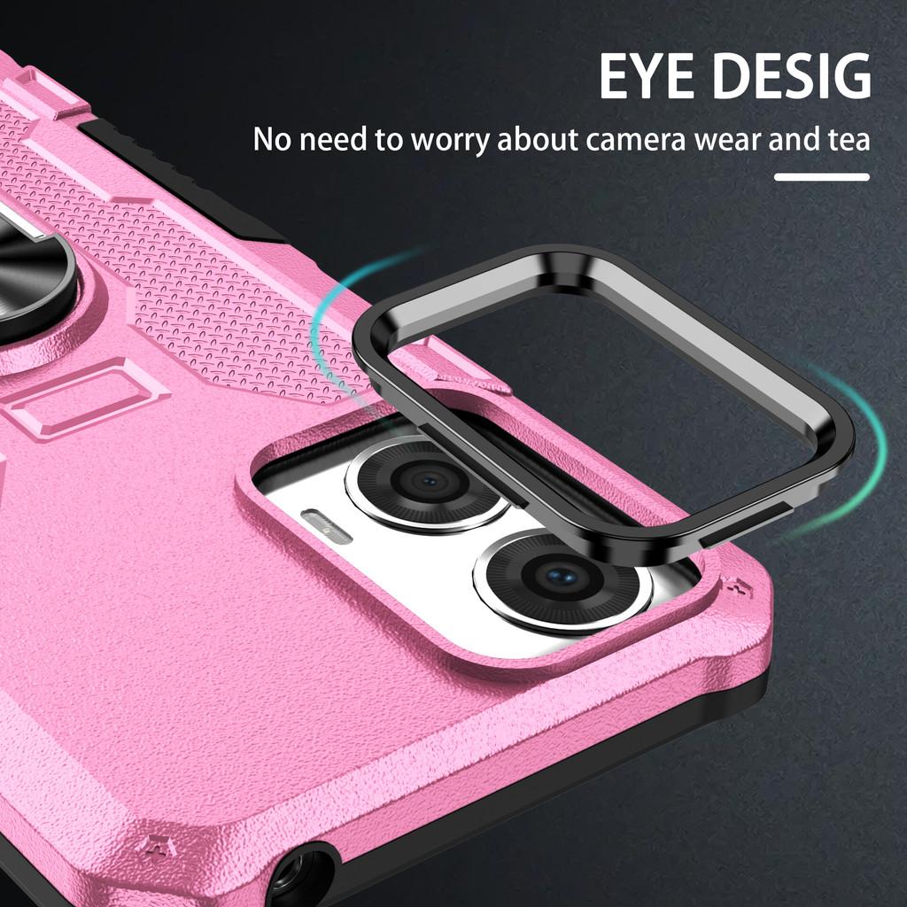 For Motorola Moto G9 E7 Plus G30 G20 G10 G22 E32 G50 G34 G24 G Stylus G04 car mounted magnetic rotating bracket phone case shell